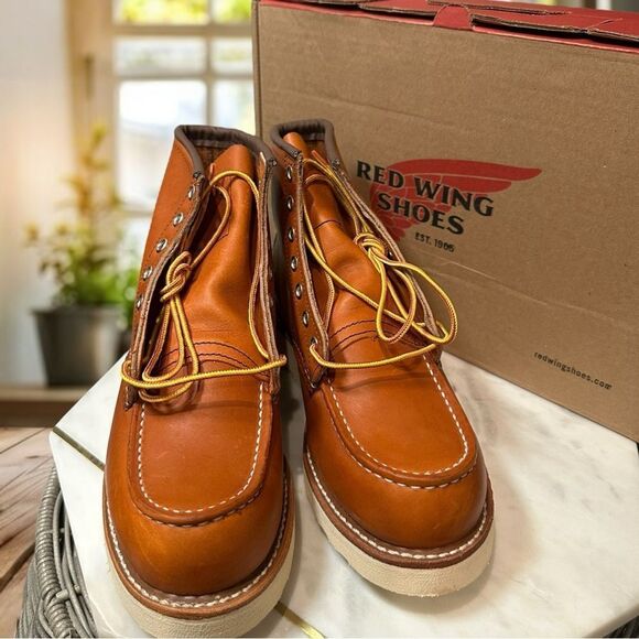 Red Wing Heritage men's Classic 6 inch Moc Toe Work Boot 875 Oro Legacy USA - Picture 15 of 15